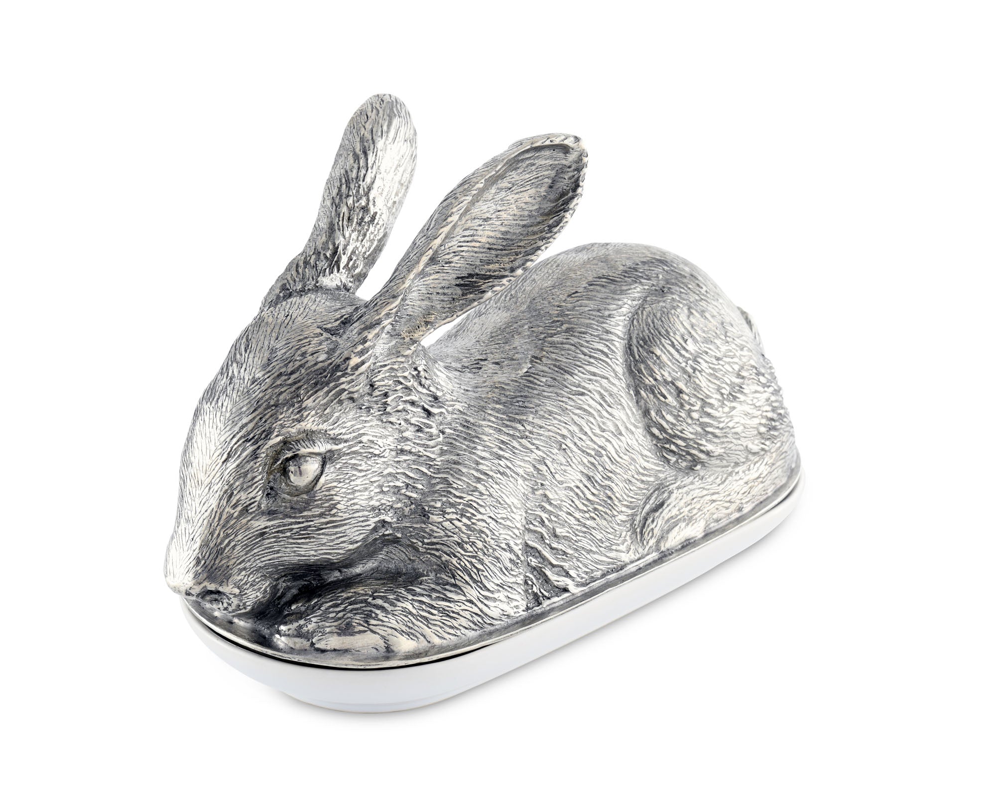 Vagabond House Pewter Rabbit Butter Dish Product Image
